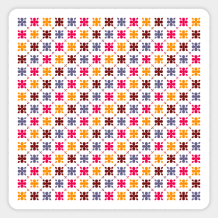 Autumn Colours Flower Pattern Sticker